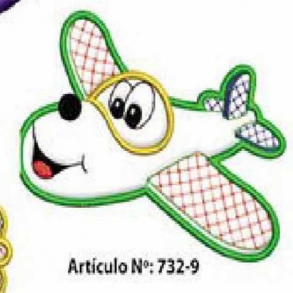 Aplicacion avión raso acolchado gd.x 2 u