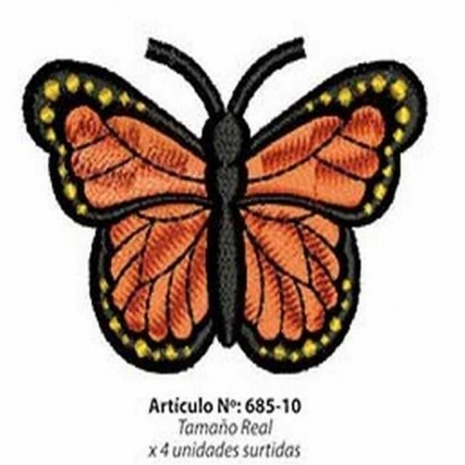 Aplicacion bord. mariposa gde x 4 unid