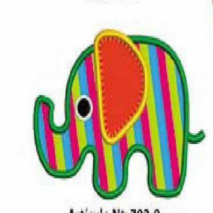 Aplicacion elefante collage ch.x4
