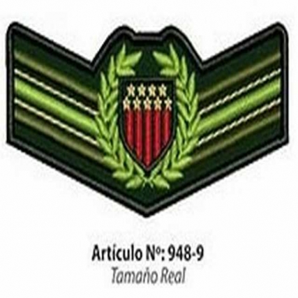Aplic. bord. insignia militar x 6