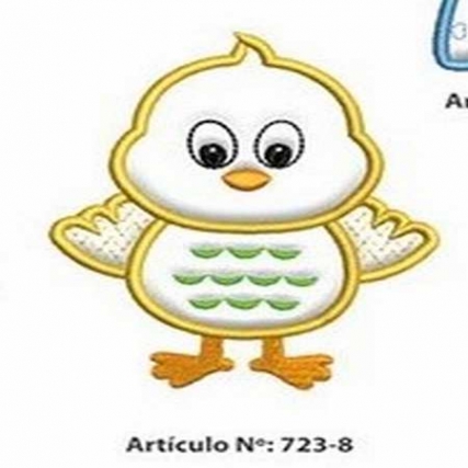 Aplicacion raso pollito x 2 unid