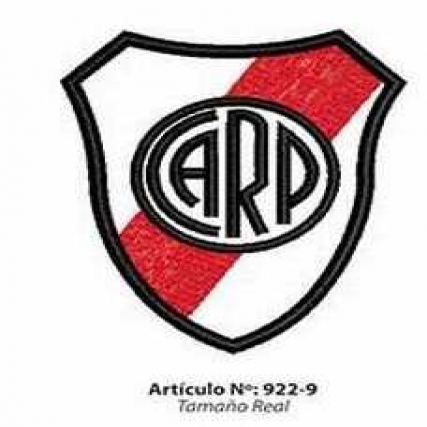 Aplic. bord. escudo river md. x 4