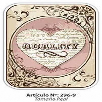Aplicacion etiq. vintage cuadrada x 12 u