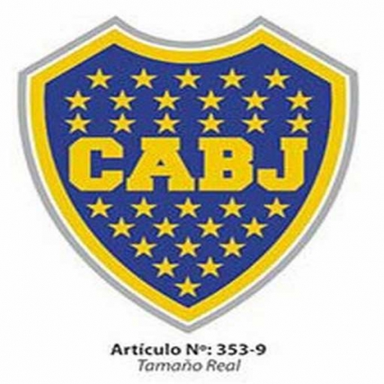 Aplicacion escudo boca mediano x 6 unid