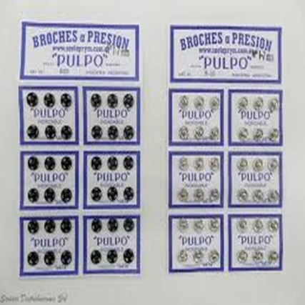 Broche pulpo negro 1/7 mm x 2 pl(72u)