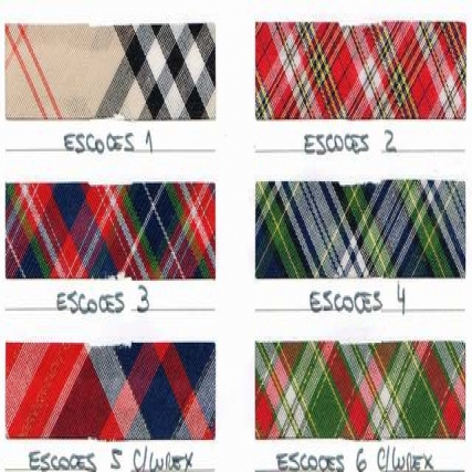 Cinta bies escoces c/lurex dorado x 25 m