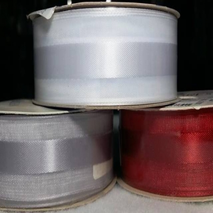 Cinta organza c/raso 38 mm x 10 mts
