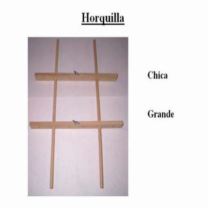 Horquilla madera grande regulable