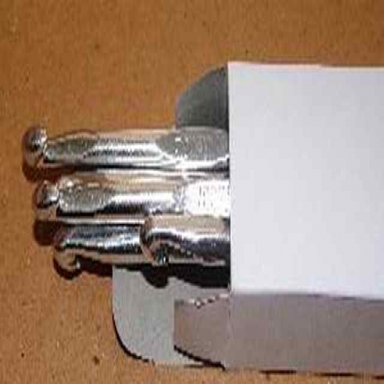 Aguja de crochet aluminio 7 mm x 12 unid