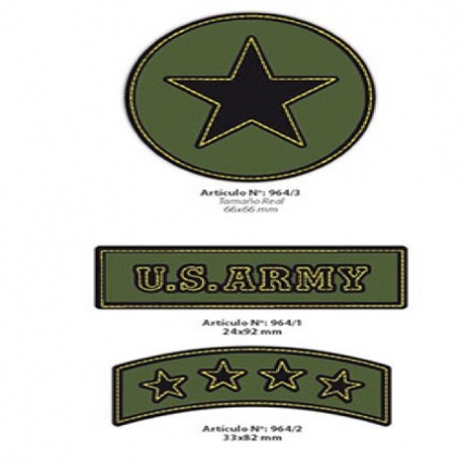 Aplicacion bord.insignia militar x 4 un