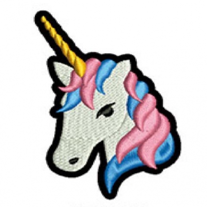 Aplicacion bord. unicornio ch. x 6 uni