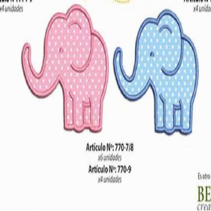 Aplicacion elefante lunares ch x 6u