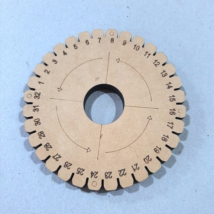 Telar kumihimo redondo 12cm diam x 3 uni
