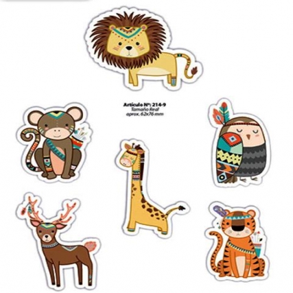 Aplicacion estam. tribu safari x 6 un