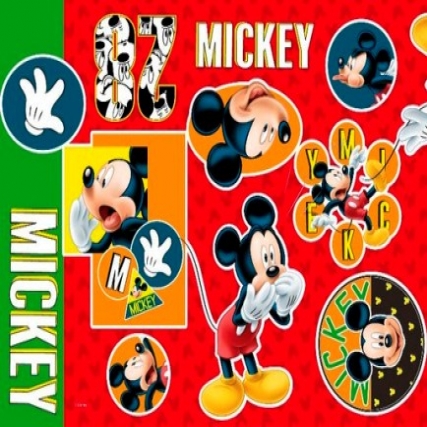 Tela no tejida disney mickey x 50 mts
