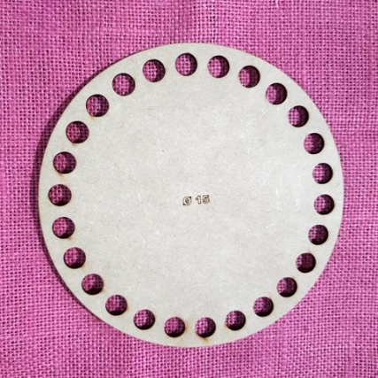 Base madera redondo 10 cm x 6 unid