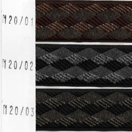 Galon bord.lurex 25mm x 10 m comb