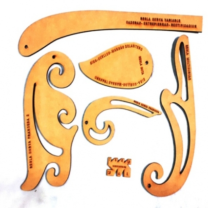 Kit reglas de costurera x pack 6 un