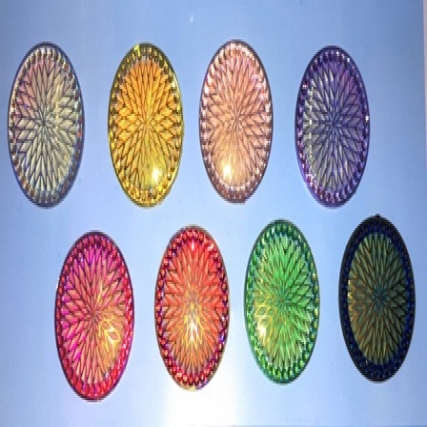Gema 3d redonda 3.5cm x 10 unid