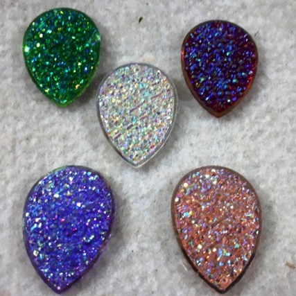 Gema gota ed punto 3x4cm - 10 unid