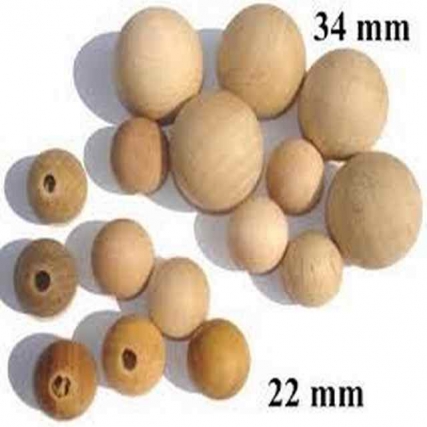 Esfera de madera 29 mm x 50 unid