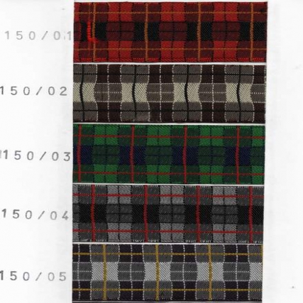 Galon bord. escoces 33 mm x 10 mts
