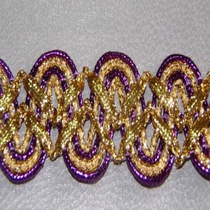Galon comb dor/fucsia 2 cm x 20 yd