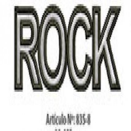 Aplicacion bordado rock palabra x 4 u