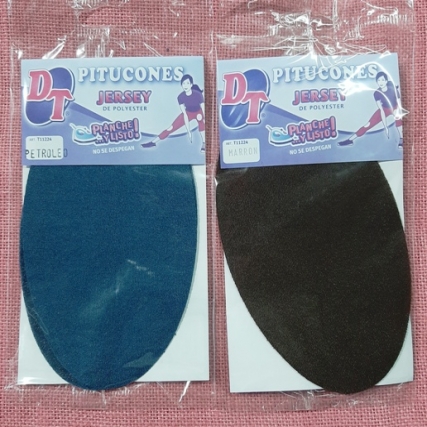 Parche oval jersey deportivo x 6 pares