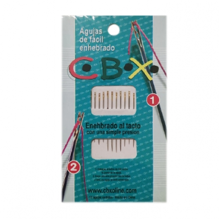 Aguja facil enhebrado x 6 blister