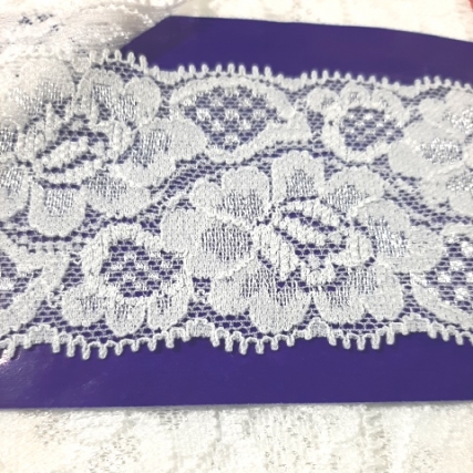 Puntilla de lycra 6 cm x 20 yds