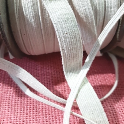 Elastico de algodon 14 gomas(9mm) x25mt