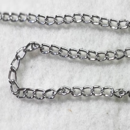 Cadena aluminio fina(5*3mm) x 10 mt