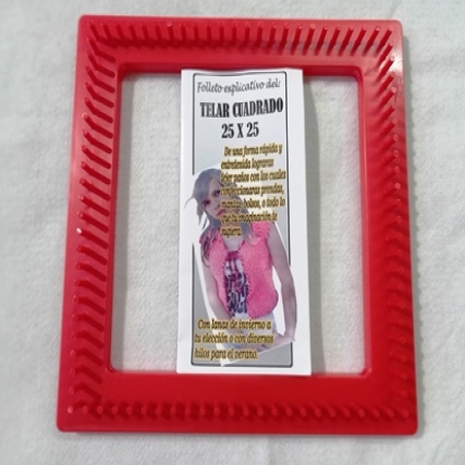 Telar cuadrado grande plastico x unid