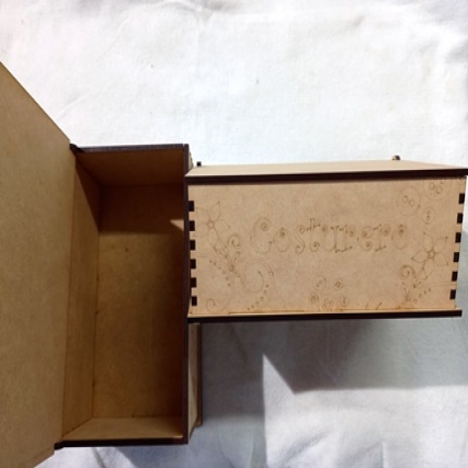 Costurero fibra. 27x15x10 cm c/tapa 