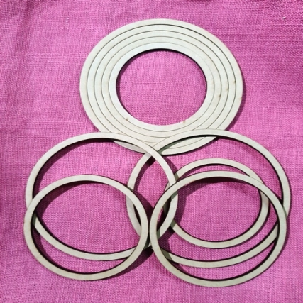 Aro de artesania 39.5 a 32.1 cm x 4 uni