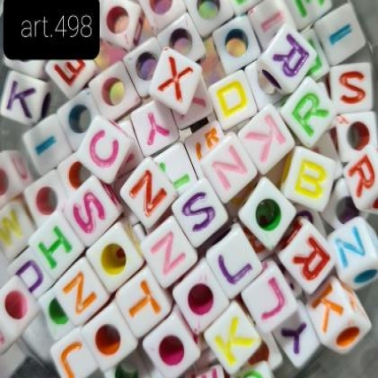 Dado letras plasticas surt. x 250 gs. 