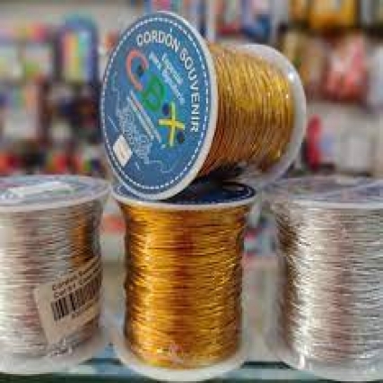 Cordon souvenir lurex grueso x 100 mt