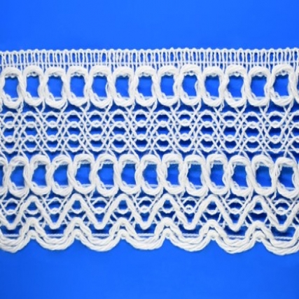 Puntilla algodon st 4.5 cm x 12 m.