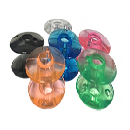 Carretel plastico de colores x 24 unid