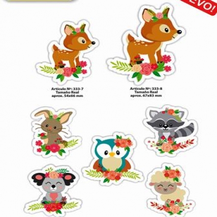 Aplicacion animales d/bosque gde x 6 uni