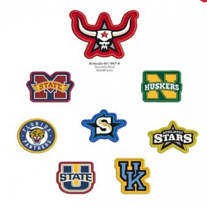 Aplicacion bord. escudo universit. x 6 u