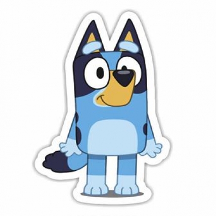 Aplicacion estamp. cachorra azul x 6 uni