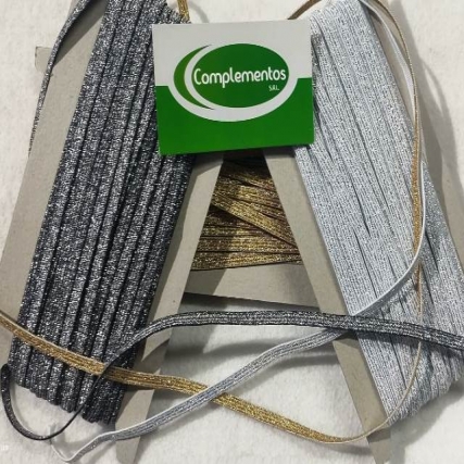 Elastico flash c/lurex 6 mm x 20 mts
