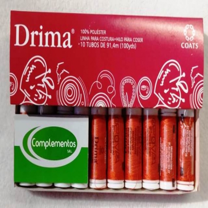 Hilo drima caja x 10 bob. color