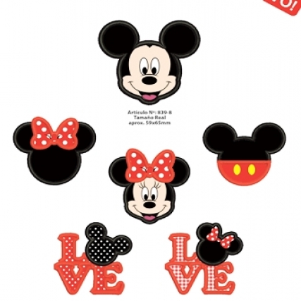 Aplicacion bord.m&m love x 6 unid