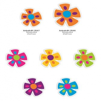 Aplicacion estamp. flor cuadrada gde x 6