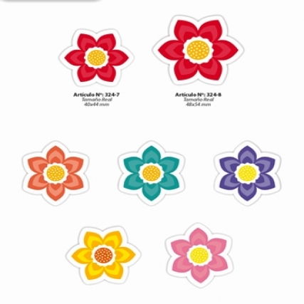 Aplicacion estamp.flor estrella x 12 uni