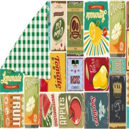 Tela mantel bifaz vintage 1.40 x 50 mt