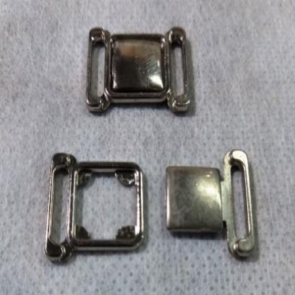 Broche de zamac 15 mm  niq x 50 unid